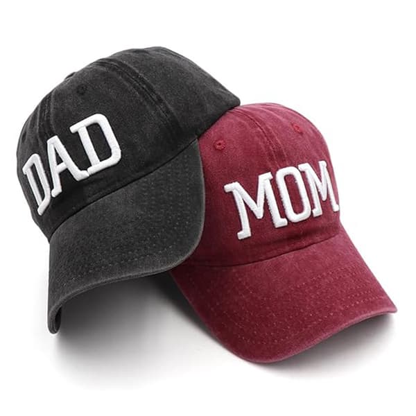 Arbejdshat med knapper, svedbånd, justerbar, bindebånd, trykt hat, unisex (2 stk)
