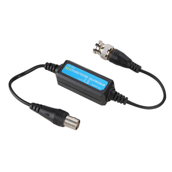 HD-TVI/CVI/AHd CVBS Jordloop Isolator Video Balun Koaxial BNC Hane till Hona för Kamera