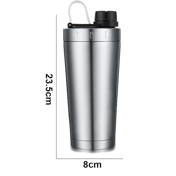 Proteinpulver Shaker i Rustfrit Stål - Proteinpulver Shaker med Kugler