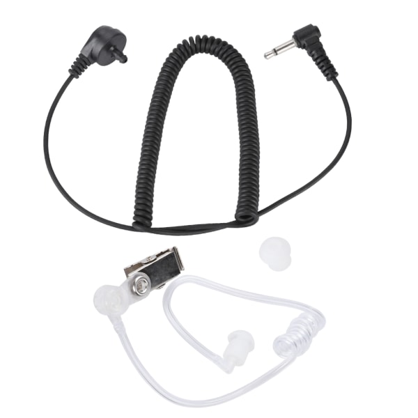 3,5 mm Walkie talkie hörlurar Curve Single Ear Air Duct hörlurar för högtalarmikrofon