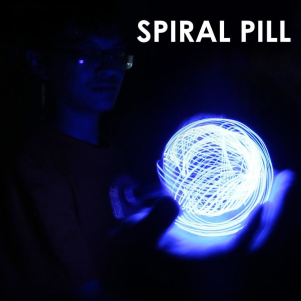 Lysende Roterende Flytende Leke Spiral Pill Elektrisk Leke Justerbar Spiral Pill Generator