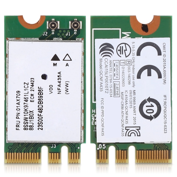 2,4G+5G Dual Band Wireless Network Card QCNFA435 NGFF / M.2 Interface för Lenovo IdeaPad