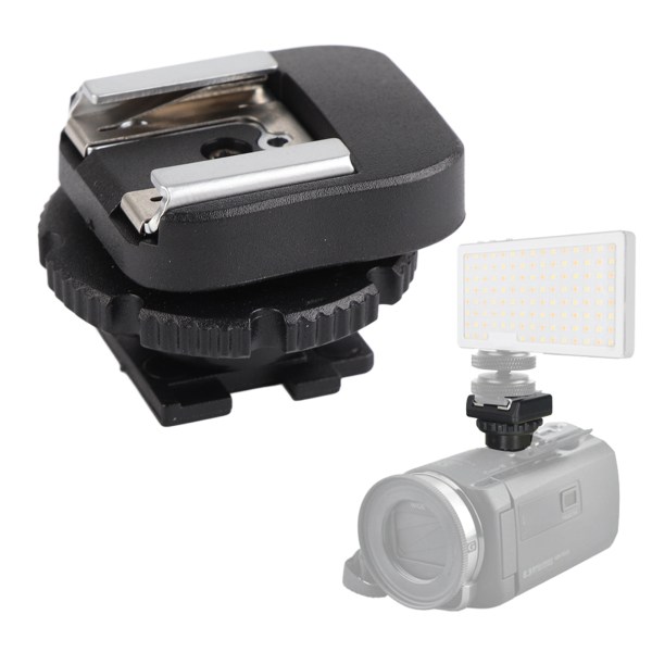 Hot Shoe Adapter for videokamera Kameratilbehør, svart ABS CSM-3