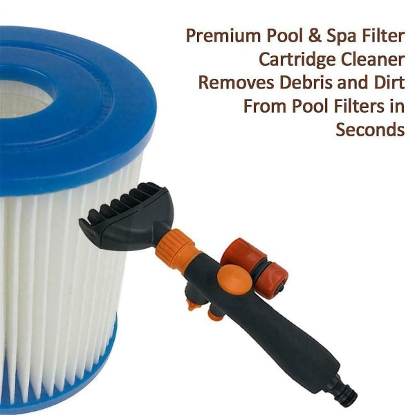 Håndholdt filterpumpe rensebørsteskylleverktøy