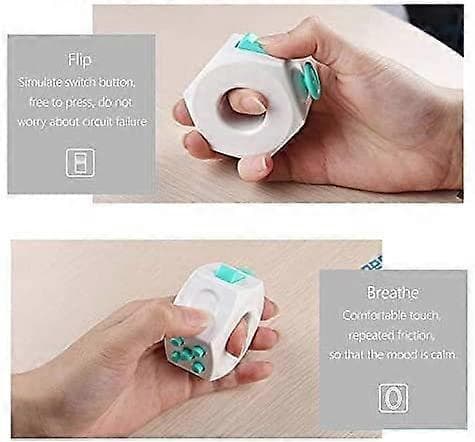 Fidget Cube -dekompressiorengas, ahdistusta lievittävä lelu (vaaleanvihreä)