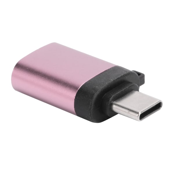 USB3.0 naaras - TypeC-sovitinmuunnin lataustietojen OTG-joustopää ilman ketjua (vaaleanpunainen)