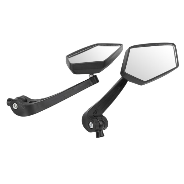 Par motorsykkel bakspeil svart HD roterbart for gjenger 8 mm 10 mm scooter ATV