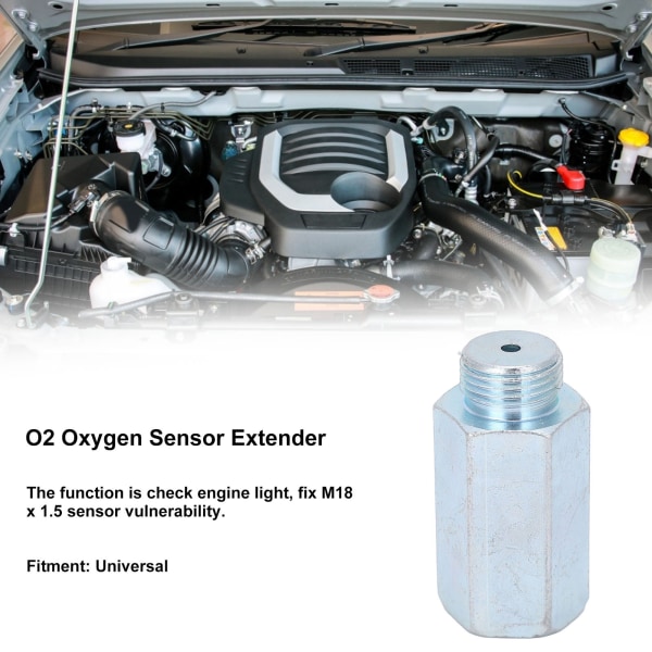 Universal Galvaniseret Oxygen O2 Sensor Extender Spacer Adapter - M8 x 1,5
