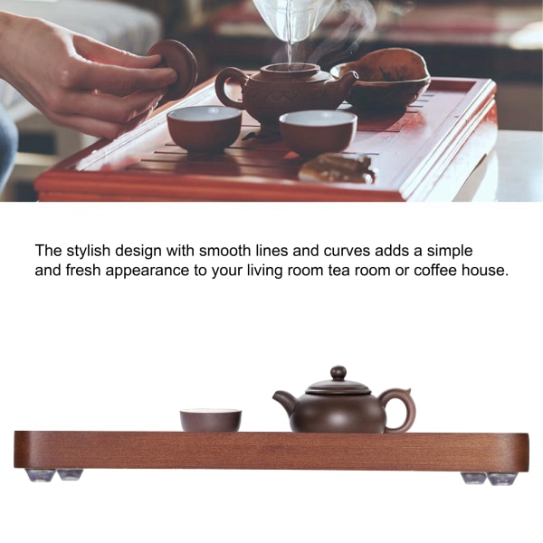 Kaffebrett Bambus Japansk Tebrett Fruktfat for Husholdningskaffebord Store Sofaer