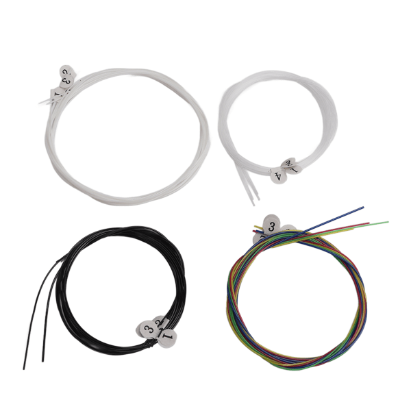16st Ukulele Multicolor Strings Universal Nylon String Ersättning för Friends Färgbeläggning