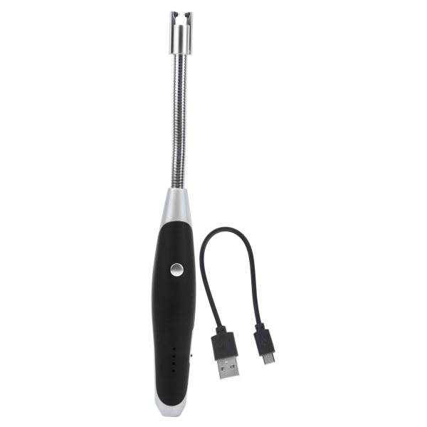 USB-opladning Elektrisk lysbue Lighter Flaskeåbner Køkken Udendørs Puls Grill Stearinlys LighterSort