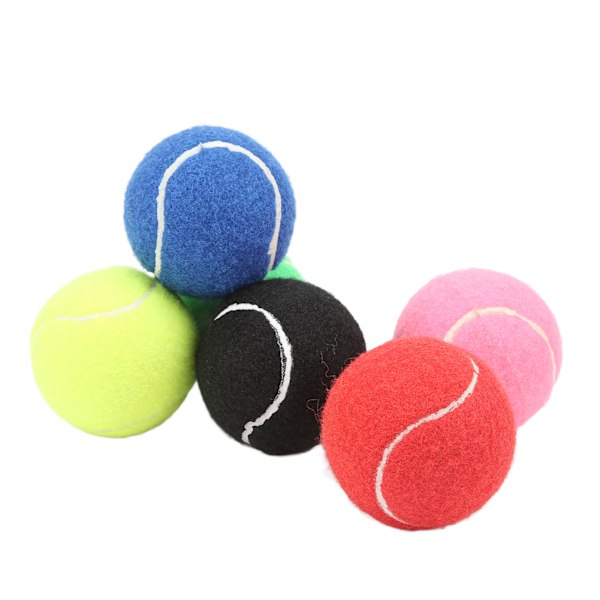 6 st Tennisövningsbollar Multifärgade Kashmir och Gummi Tennisboll Set för Klubbar Ungdomsträning