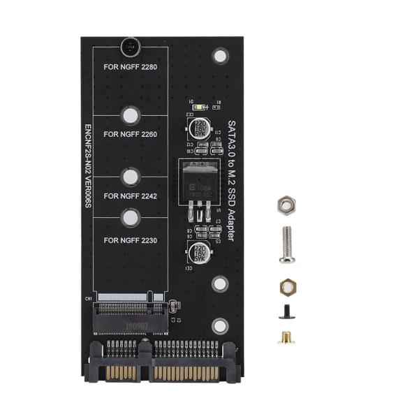 M.2 NGFF SSD till SATA 22PIN hårddisk Diskstabil prestanda Adapter Riser Card
