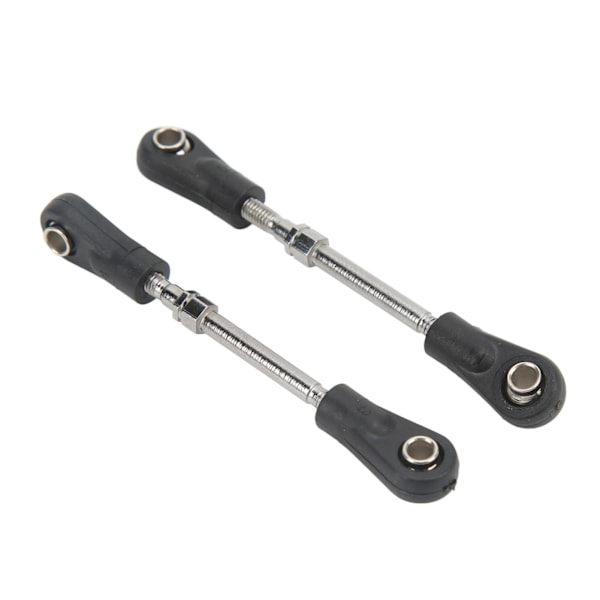 2 stk RC Servo Pull Rod RC Servo Vevstång for ZD Racing 10421 1/10 RC Bil Svart Sølv