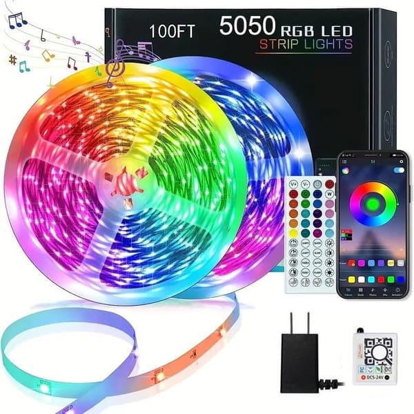 20m LED-lampor Bluetooth RGB-lampor LED-lister