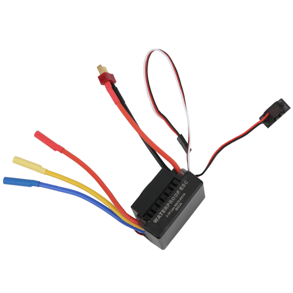 60A vattentät borstlös ESC elektrisk hastighetskontroll för SCX10 1/10 RC bilmodell T-kontakt