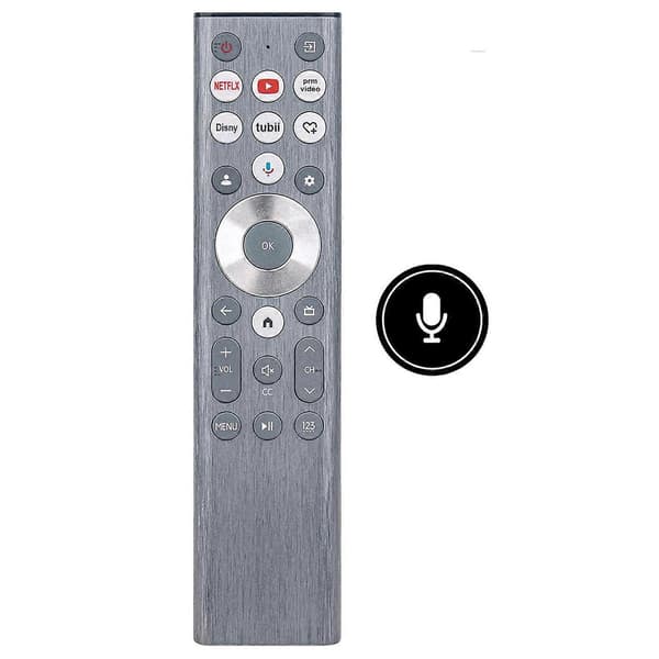 ERF6A80 Remote Control with Voice Control for Hisense TV, Ergonomic Infrared Replacement Control