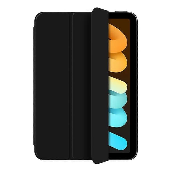 Etui til iPad mini (2024) Magnetisk fastgørelse PU Læder Tri-fold Stativ Stødsikker Beskyttelse - Sort