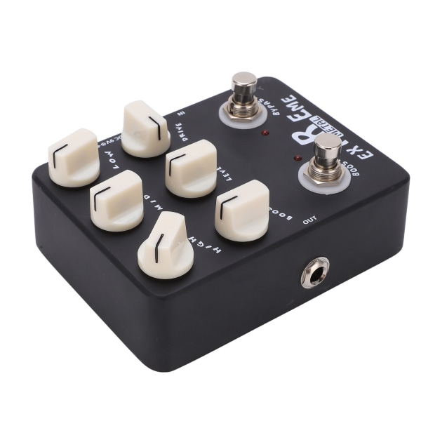 Metal Distortion Effect Pedal 3-bånds EQ Lav Midt Høy Gain Bypass for elektrisk gitar JF‑17