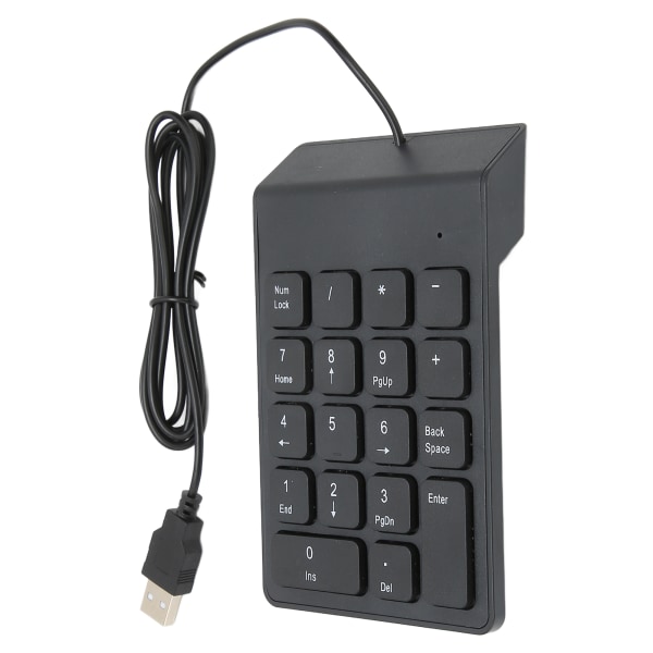 Numerisk tastatur USB Mini 18 taster Numerisk tastatur Passer for PC-stasjonære bærbare datamaskiner