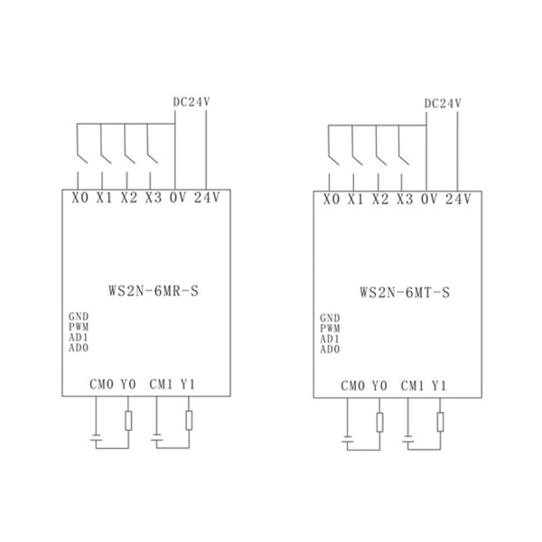 FX1N/2N-6MR/T/10/14/20MR/T Industrielt kontrollkort PLS programmerbar kontroller - 1 stk.