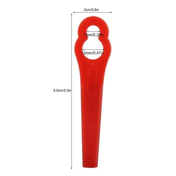 Skärblad - Tillbehör - FRT18A - 100 stycken - ABS-plast - Röd