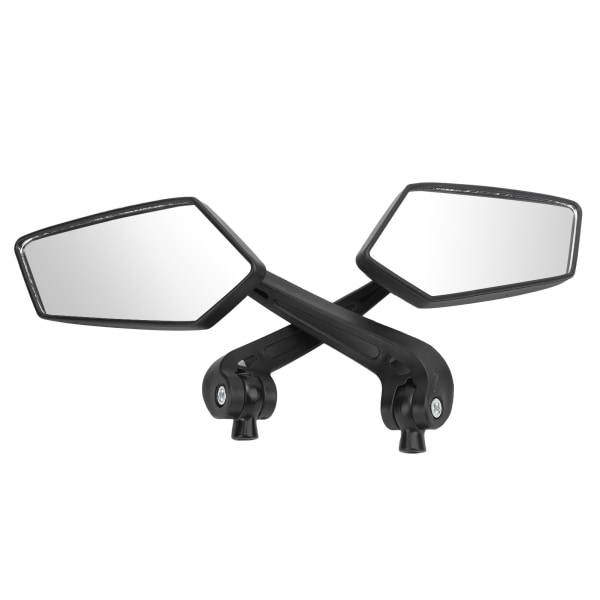 Par motorsykkel bakspeil svart HD roterbart for gjenger 8 mm 10 mm scooter ATV