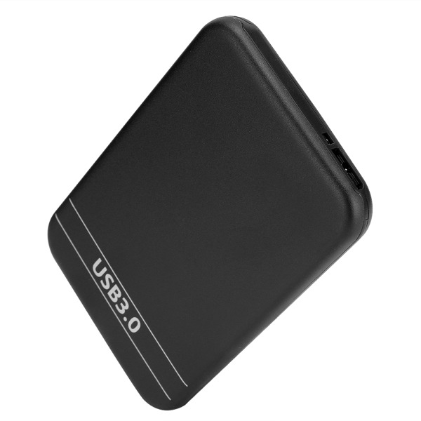 2,5 tommers harddiskdeksel Bærbart ultratynt SSD-kabinett med USB 3.0-grensesnitt for bærbar datamaskin (svart)