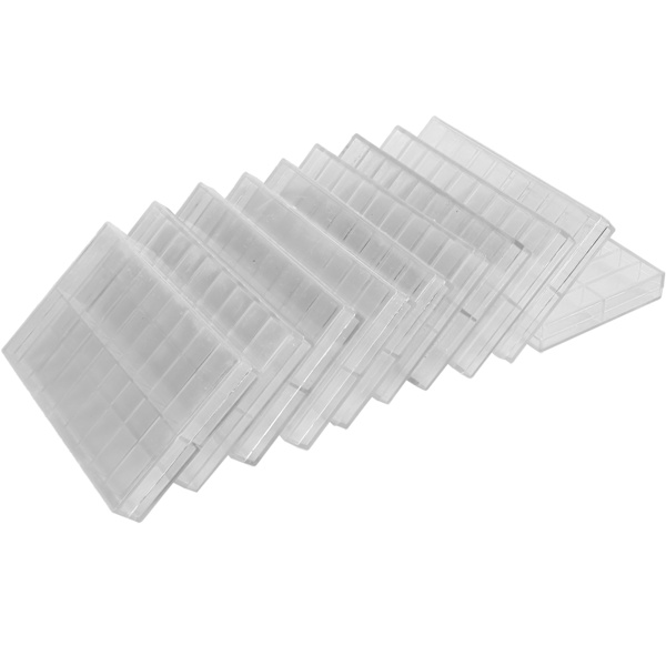 10 stk. 18 Grid Ur Dele Opbevaringsboks Ur Reparation Reservedele Skrue Tilbehør Case