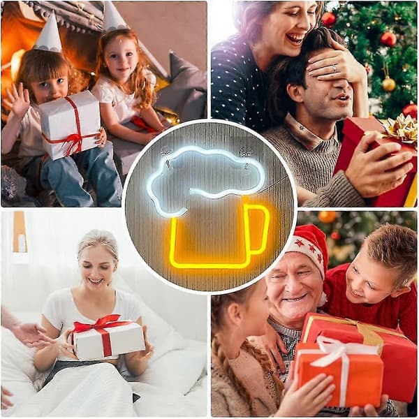 Keltainen neonolutkyltti - LED-baarisisustus - Neonkyltit Australia