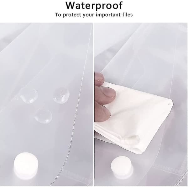 A5 Plastlommer Transparent - 24 Lommer Polypropylen Dokumentmappe Gave