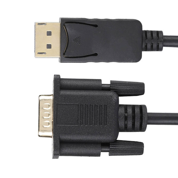 1,8 m HD 1080P DisplayPort till VGA Kabel Konverter Adapter för PC Laptop