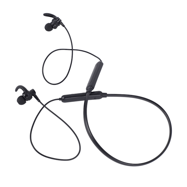 Bluetooth-nakkehodetelefoner Komfortable HiFi Stereo Trådløse Sportshodetelefoner for Løping Svart