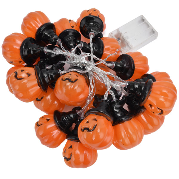20LED Gresskar Lyslenke 3 Meter Dobbel Modus Dekorativt Lys for Festival Hjem Halloween