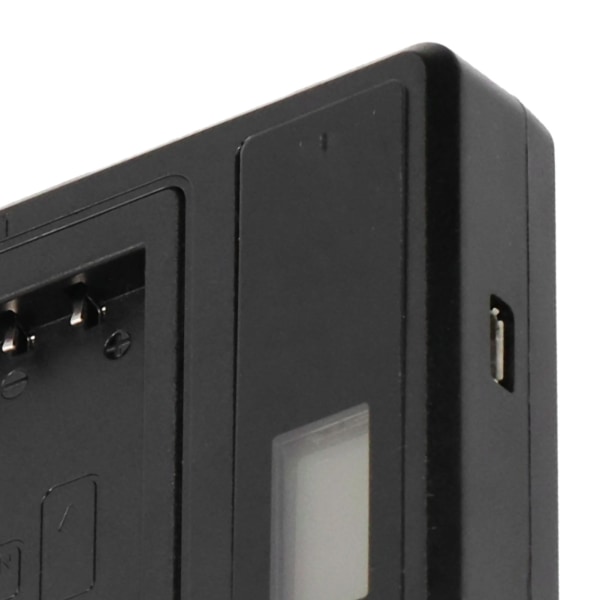 Bærbar kamerabatterilader for LPE10 USB-kamera dobbel lader med LCD-skjerm