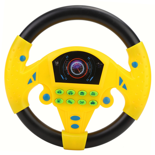 Babypedagogisk copilotratt Musikk Intelligent leketøy for barn (gul)