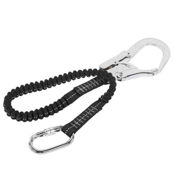Working Aloft Single Steel Large Hook Elastic String Antifalling Safety Rope Wireman Safety Belt