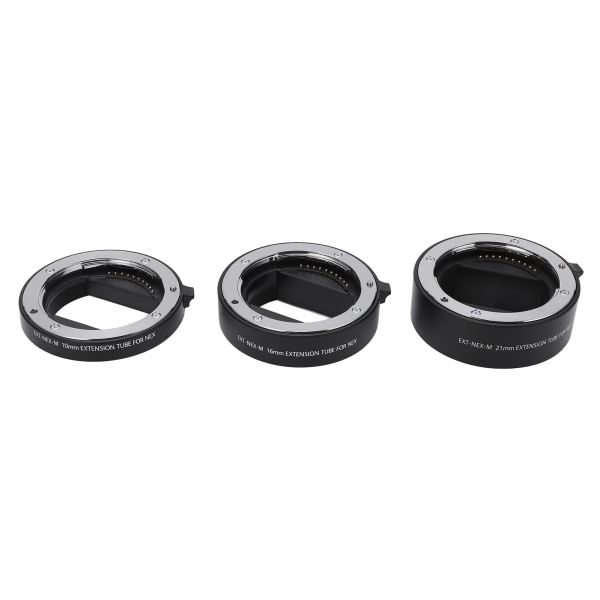 Autofokus Makro Forlengelsesrør Adapterring 10mm 16mm 21mm for Sony E Mount-objektiver