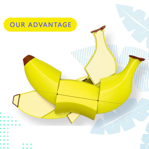 Frugt Shape Puslespil terninger til fest - Magic Cubes Simulation Æble, citron, banan