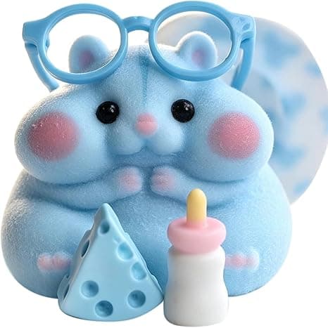 Handgjord Taba Squishy Hamsterleksak, Söt Squishy Stresslindrande Fidgetleksak | SÖT KLÄM Mjuk Giftfri Silikon Ost Smör Dumpling Squishy