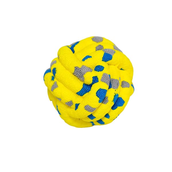 Denne solide og holdbare kjæledyrballen er svært elastisk og laget av tøft ETPU-materiale. yellow