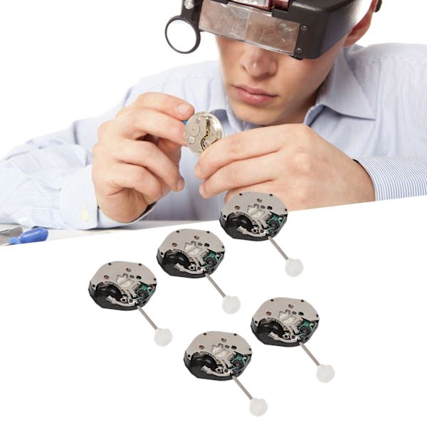 5st Set Klockurverk Klocka Quartz Urverk Ersätt SL68 Reparationer Klockverktyg Tillbehörsdelar