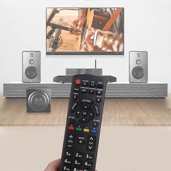 Typ A N2QAYB000926 Replacement Remote Control for Panasonic TV Ergonomic TV Control