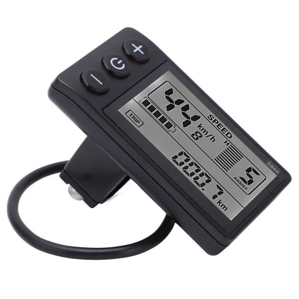 Zerone LCD-displaymätare för elcykel S866 elcykel LCD-displaymätare 24V 36V 48V kontrollpanel med