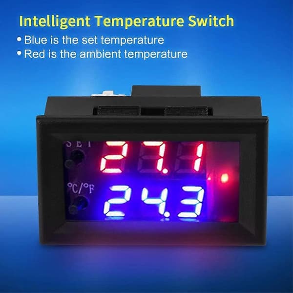 Digitaalinen DC-termostaatti, Sunmostar, 12 V, -50 -110, Muovi, Musta