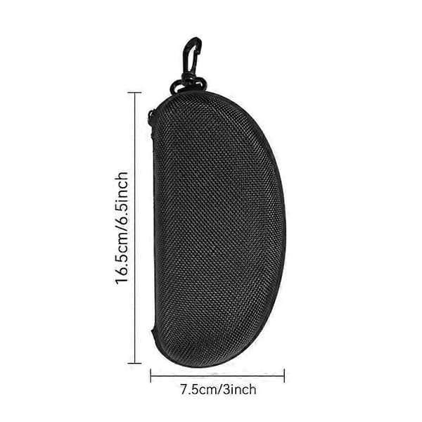 Hard Shell Zippered Sunglasses Case Portable Eyeglasses Pouch
