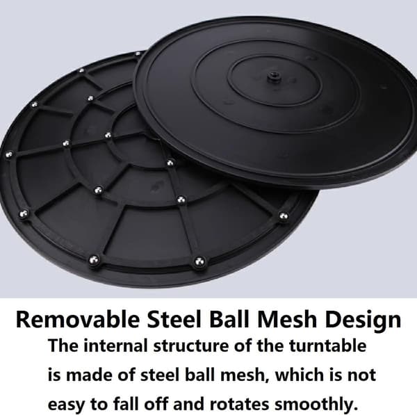 20 cm Universal Roterende Plade, Solid 360° Roterende Potteplanteplade til Højttalere Bærbare Computere Skærme (20 cm)