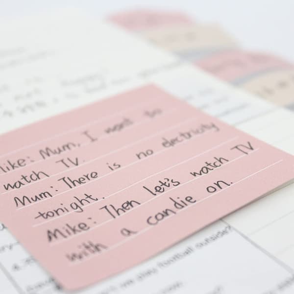 Pink Lined Notes Sæt, 240 Pastel Sticky Notes, Selvklæbende Indeks Labels, Søde Memo Notepads til Skole, Kontor og Hjem pink