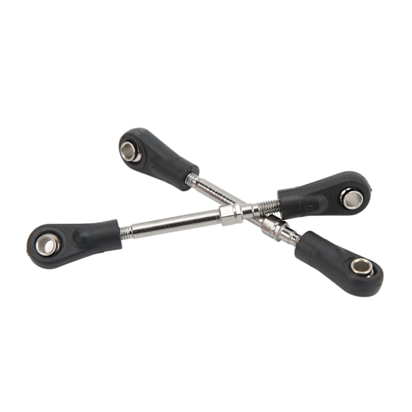 2 stk RC Servo Trækstang RC Servo Svingarm til ZD Racing 10421 1/10 RC Bil Sort Sølv