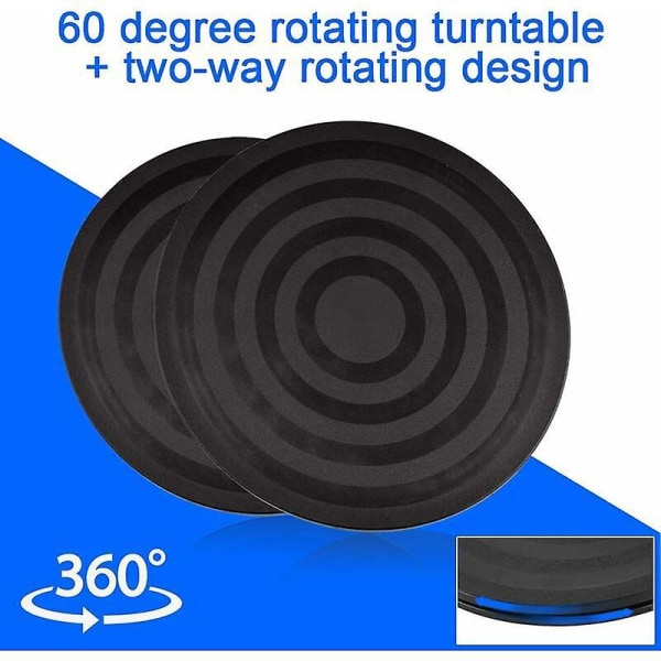 Kraftig 15 kg roterande skivspelare med stålkullager för kakor (20 cm plastdiameter)